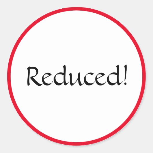 Ovale sticker met korting (Voorkant)