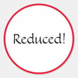 Ovale sticker met korting