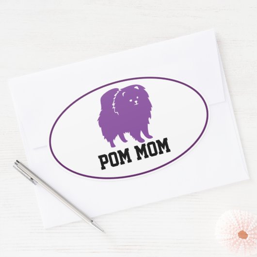 Ovale Sticker - Pom Mom (Envelop)
