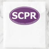 Ovale Sticker - SCPR (Tas)