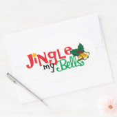 Ovale Stickers, glanzend Sticker (Envelop)