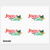 Ovale Stickers, glanzend Sticker (Vel)