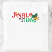 Ovale Stickers, glanzend Sticker (Tas)