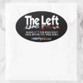 Ovale Stickers - Links, gedefinieerd... (Tas)