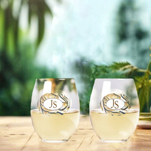 Ovale strepen-JS Wijnglas Zonder Voet