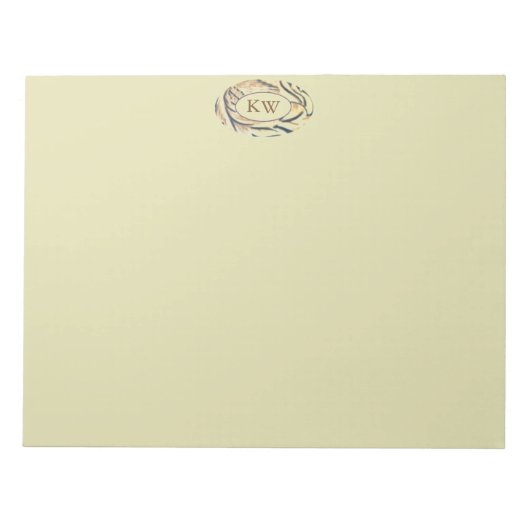 Ovale strepen-KW-Notitieblok Notitieblok (Voorkant)