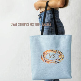 Ovale Stripes-MS Tote Bag