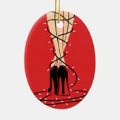 Ovale versiering omkort keramisch ornament (Achterkant)