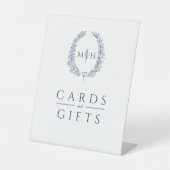 Ovale witte marinekaarten en geschenken reclamebord met voetstuk (Voorkant)