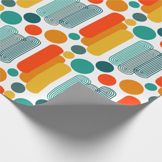 Ovalen en cirkels cadeaupapier (Hoek)