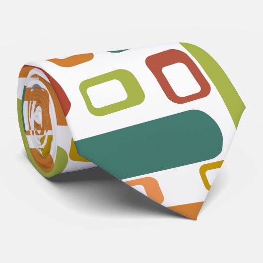 Ovalen en cirkels stropdas (Opgerold)