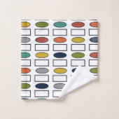 Ovalen en rechthoeken bad handdoek (Wasdoekje)