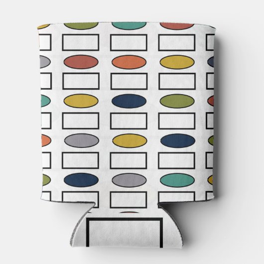 Ovalen en rechthoeken blikjeskoeler (Achterkant)