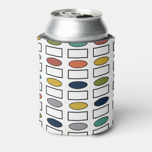 Ovalen en rechthoeken blikjeskoeler (Blikje Achterkant)