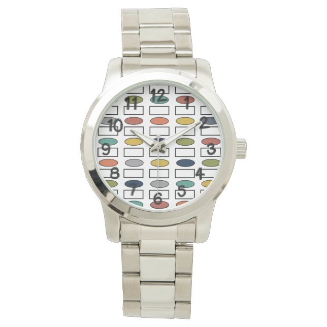 Ovalen en rechthoeken horloge (Voorkant)