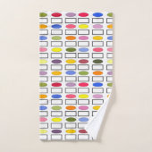 Ovalen en Rechthoeken — Kleine bloemknollen Bad Handdoek (Handdoek)