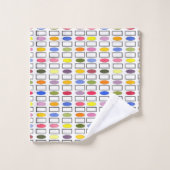 Ovalen en Rechthoeken — Kleine bloemknollen Bad Handdoek (Wasdoekje)