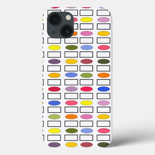 Ovalen en Rechthoeken — Kleine bloemknollen Case-Mate iPhone Case (Achterkant)