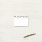 Ovalen en Rechthoeken — Kleine bloemknollen Post-it® Notes (Op bureau)
