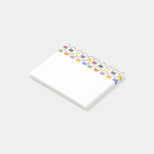 Ovalen en Rechthoeken — Kleine bloemknollen Post-it® Notes (Schuin)