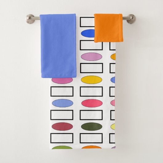 Ovalen en Rechthoeken - Kleine Vloertuinbocht T Bad Handdoek (Insitu)