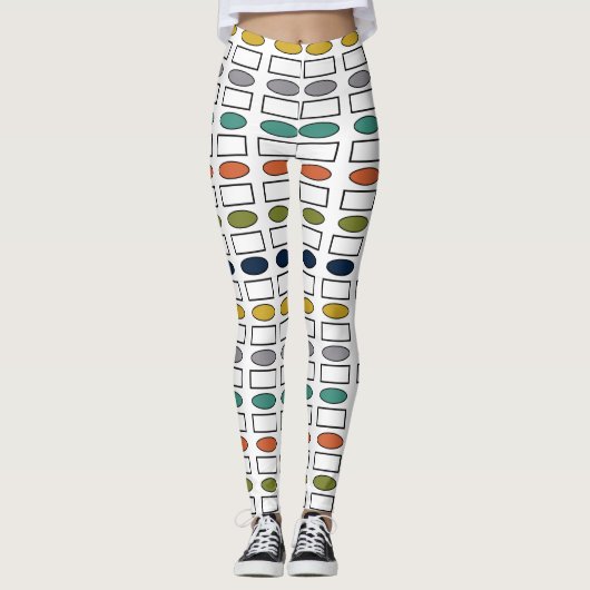 Ovalen en rechthoeken leggings (Voorkant)
