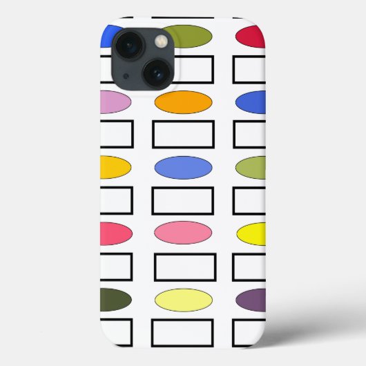 Ovalen en Rechthoeken — Vloertuin Case-Mate iPhone Case (Achterkant)