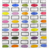 Ovalen en Rechthoeken — Vloertuin Douchegordijn (Voorkant)