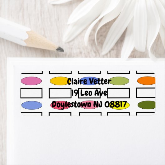 Ovalen en Rechthoeken — Vloertuin Etiket (Insitu)