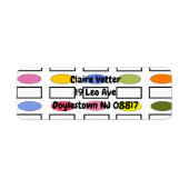 Ovalen en Rechthoeken — Vloertuin Etiket (Voorkant)