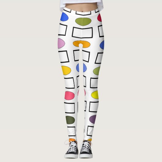 Ovalen en Rechthoeken — Vloertuin Leggings (Voorkant)