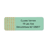 Ovalen en Starbursts Etiket (Voorkant)