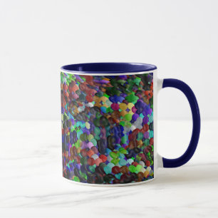 Ovalen op de run mok