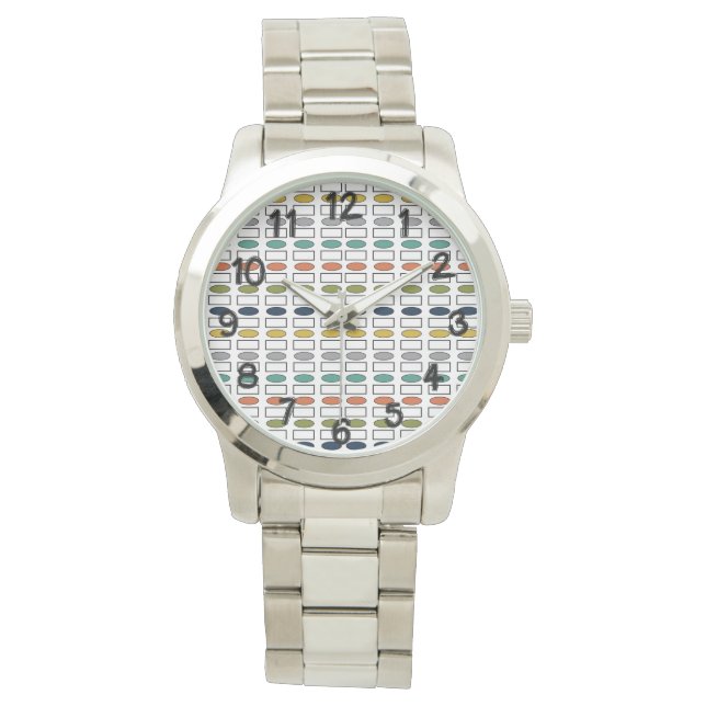 Ovals and Rectangles  Watch Horloge (Voorkant)