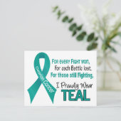 Ovariale Kanker voor Elke ..... Draage Briefkaart (Staand voorkant)