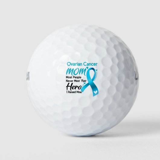 Ovarian Cancer Awareness Month Ribbon Gifts Golfballen (Voorkant)