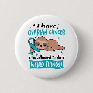 Ovarian Cancer Awareness Month Ribbon Gifts Ronde Button 5,7 Cm