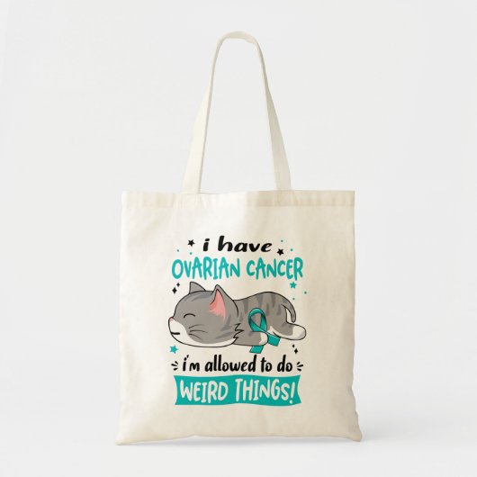 Ovarian Cancer Awareness Ribbon Gifts Tote Bag (Voorkant)