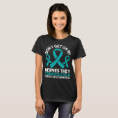 Ovarian Cancer Awareness Warrior Survivor Fighter T-shirt (Voorkant volledig)