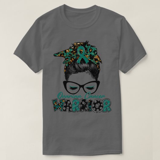 Ovarian Cancer Awareness Warrior Vrouwen Glas Mess T-shirt (Design voorkant)