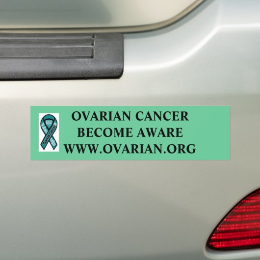 OVARIAN CANCER BUMPERSTICKER (Op auto)