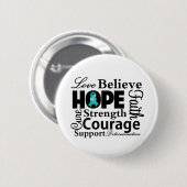 Ovarian Cancer Collage of Hope Ronde Button 5,7 Cm (Voorkant /achterkant)
