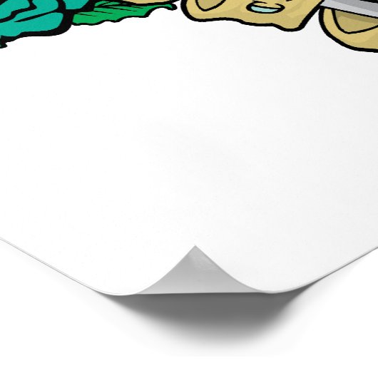 Ovarian Cancer Dagger Poster (Hoek)