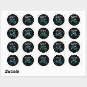 Ovarian Cancer Fight Cancer Ribbon Ronde Sticker (Vel)