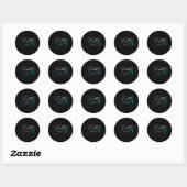 Ovarian Cancer Fight Cancer Ribbon Ronde Sticker (Vel)