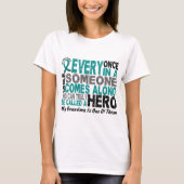 Ovarian Cancer Hero Comes Along GRANDMA T-shirt (Voorkant)