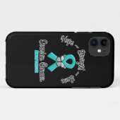 Ovarian Cancer Hope Sterkte Love Case-Mate iPhone Case (Achterkant (horizontaal))