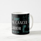 Ovarian Cancer Warrior Koffiemok (Voorkant rechts)