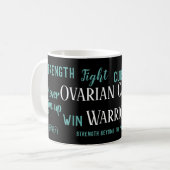 Ovarian Cancer Warrior Koffiemok (Voorkant links)