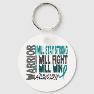 Ovarian Cancer Warrior Sleutelhanger